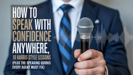 🎤 How to Speak With Confidence Anywhere, Anytime: 10 Harris-Style Lessons (Plus the Speaking Quirks Every Agent Must Fix)