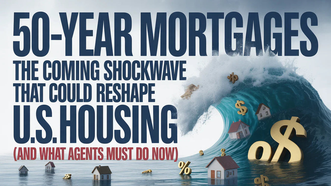 🚨 50-Year Mortgages: The Coming Shockwave That Could Reshape U.S. Housing (And What Agents Must Do Now)